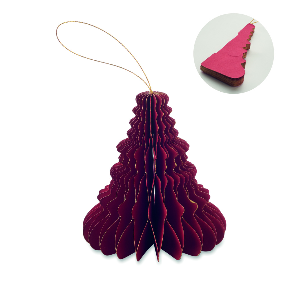 Logo trade promotional gifts image of: Christmas paper tree hanger