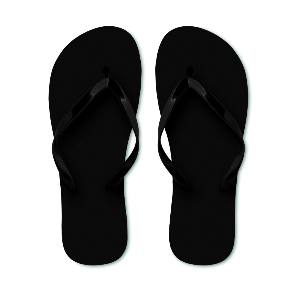 Logo trade business gifts image of: EVA beach slippers M
