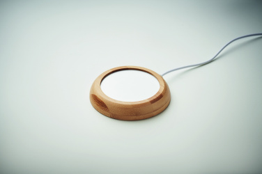 Logo trade promotional product photo of: Bamboo mug warmer with USB