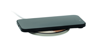 Logo trade promotional items image of: Cork wireless charger 15W