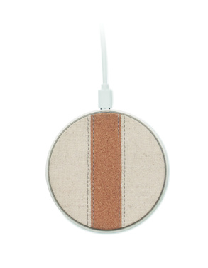Logotrade promotional product image of: Cork wireless charger 15W