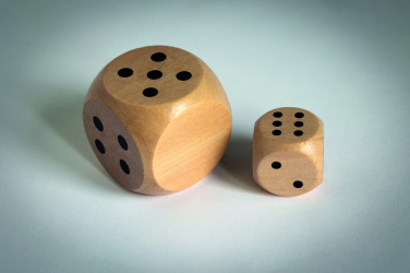 Logotrade advertising products photo of: Schima wooden dice 3cm dia
