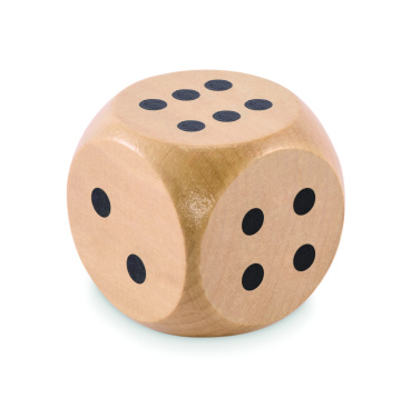 Logotrade promotional item image of: Schima wooden dice 5cm dia