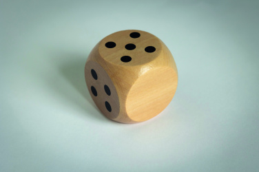 Logo trade promotional product photo of: Schima wooden dice 5cm dia