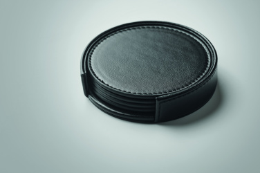 Logotrade promotional item picture of: Set of 4 PU coasters