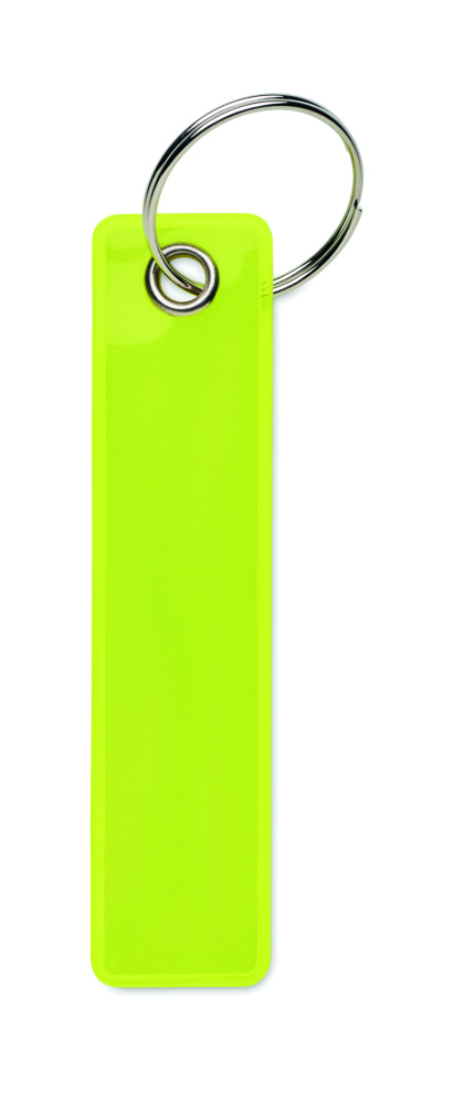 Logo trade promotional giveaways picture of: Reflective key ring in PVC