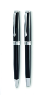 Logo trade corporate gift photo of: Ball pen and roller set
