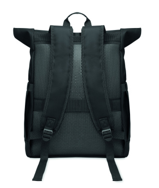 Logotrade business gift image of: Rolltop laptop rucksack 600D