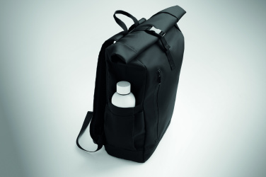Logo trade promotional giveaways picture of: Rolltop laptop rucksack 600D