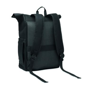 Logo trade business gift photo of: Rolltop laptop rucksack 600D