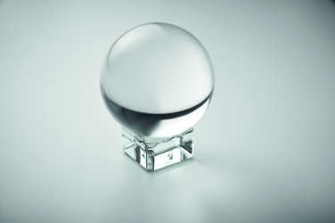 Logo trade promotional giveaways image of: Glass round award