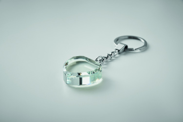 Logotrade promotional giveaway picture of: Glass heart award key ring
