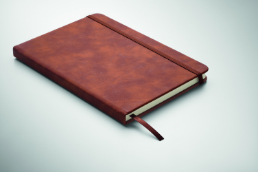 Logo trade promotional items picture of: A5 smokey PU notebook