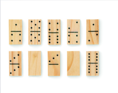 Logo trade promotional gift photo of: Domino and cards set