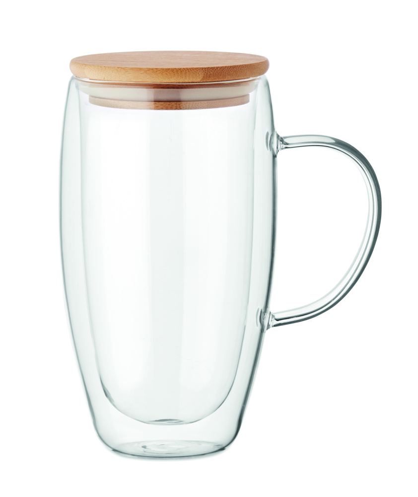 Logotrade business gifts photo of: Double wall glass mug 450ml