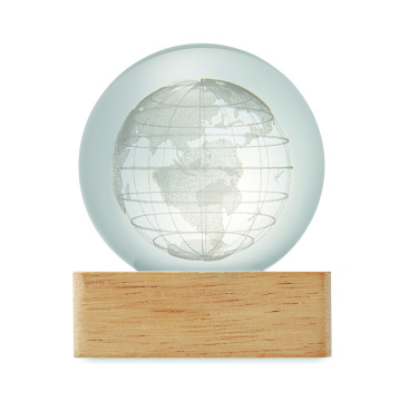 Logo trade promotional merchandise picture of: LED globe glass ball