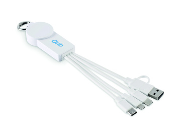 Logo trade promotional giveaways picture of: 2 in 1 charging cable type-C