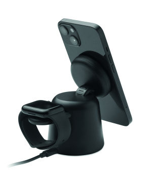 Logotrade business gift image of: 3 in 1 wireless charger 15W