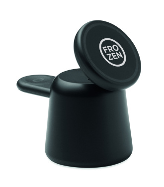 Logotrade promotional item image of: 3 in 1 wireless charger 15W