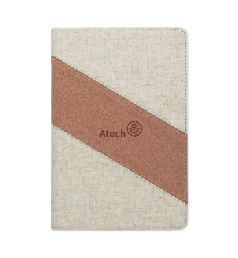 Logo trade corporate gifts image of: A5 notebook with 15W charger