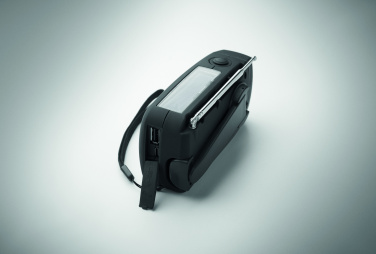 Logo trade promotional gifts image of: Portable radio SOS with LED torch