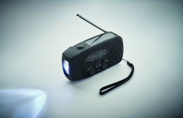 Logotrade corporate gift image of: Portable radio SOS with LED torch