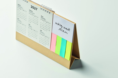 Logotrade promotional giveaway picture of: Desk calendar with memo pad