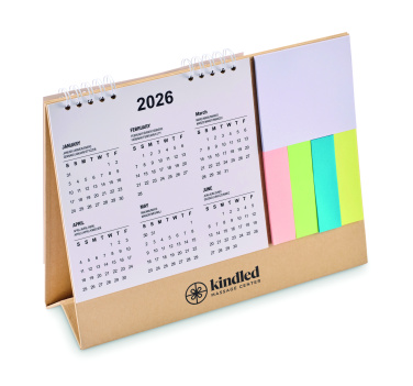 Logo trade promotional items image of: Desk calendar with memo pad
