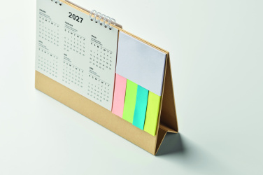Logo trade advertising products picture of: Desk calendar with memo pad