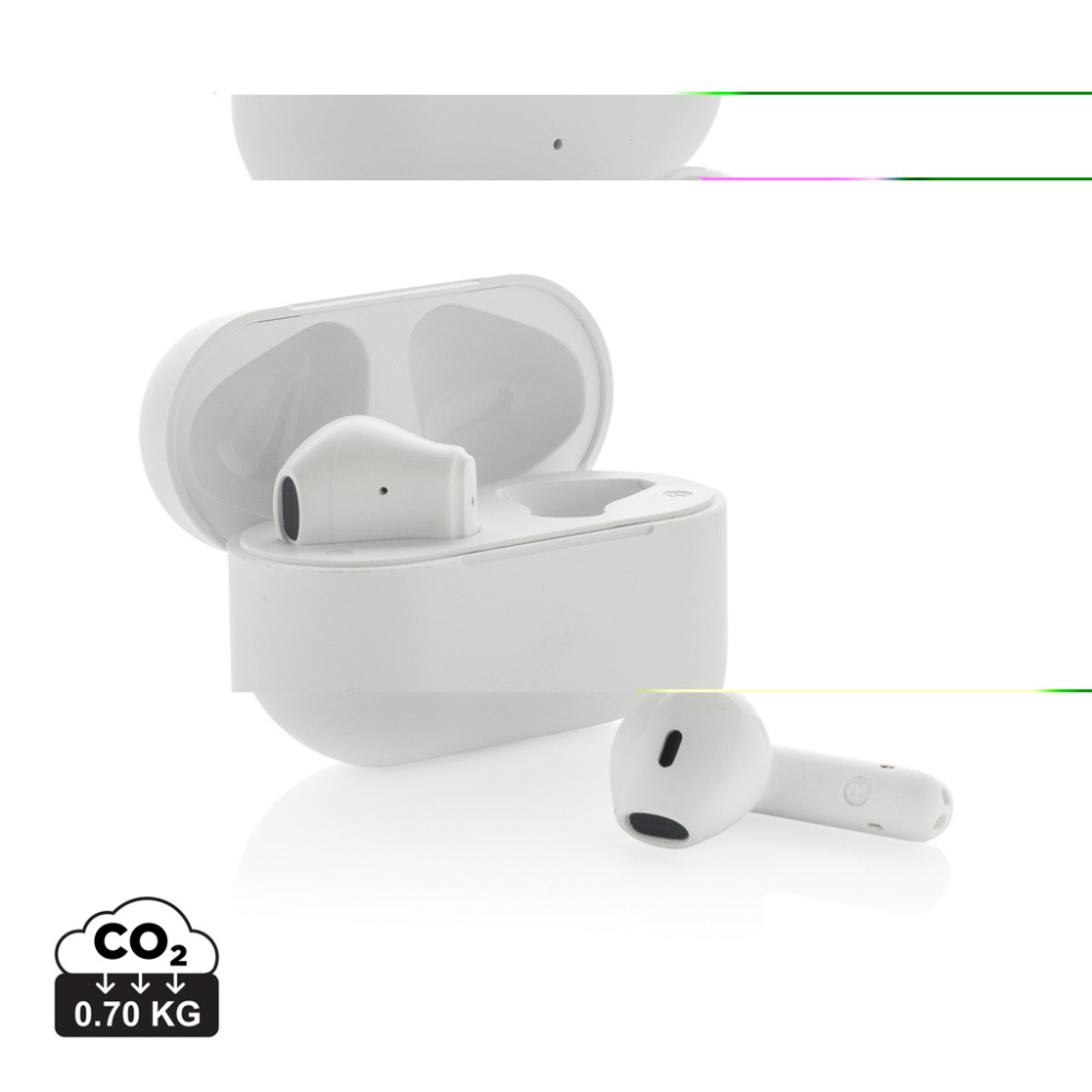 Logotrade promotional product image of: Tunevo RCS recycled plastic wireless earbuds
