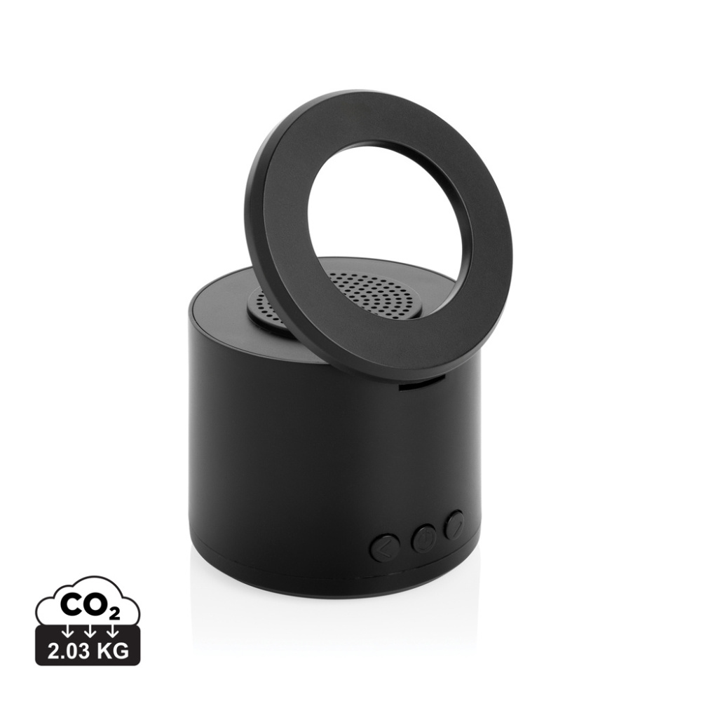 Logotrade corporate gift image of: Magpulse RCS recycled plastic 3W speaker w/magnetic holder