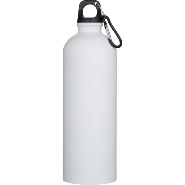 Logo trade corporate gift photo of: Oregon 750 ml matte RCS recycled single wall stainless steel water bottle with carabiner