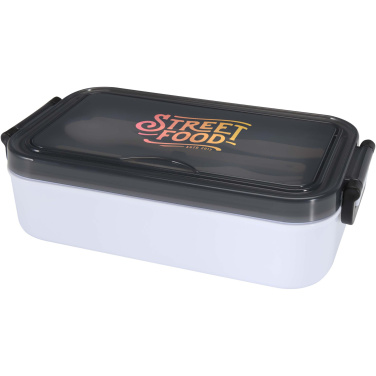 Logo trade business gifts image of: Snappy lunch box and cutlery set
