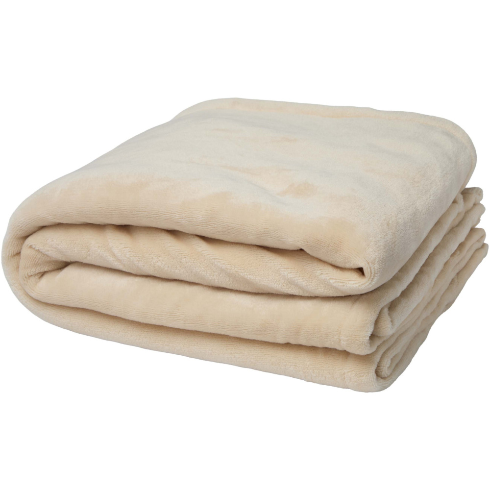 Logo trade promotional product photo of: Ashen GRS recycled sherpa blanket