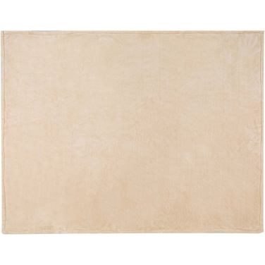 Logo trade corporate gifts picture of: Ashen GRS recycled sherpa blanket