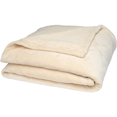 Logotrade promotional product image of: Ashen GRS recycled sherpa blanket