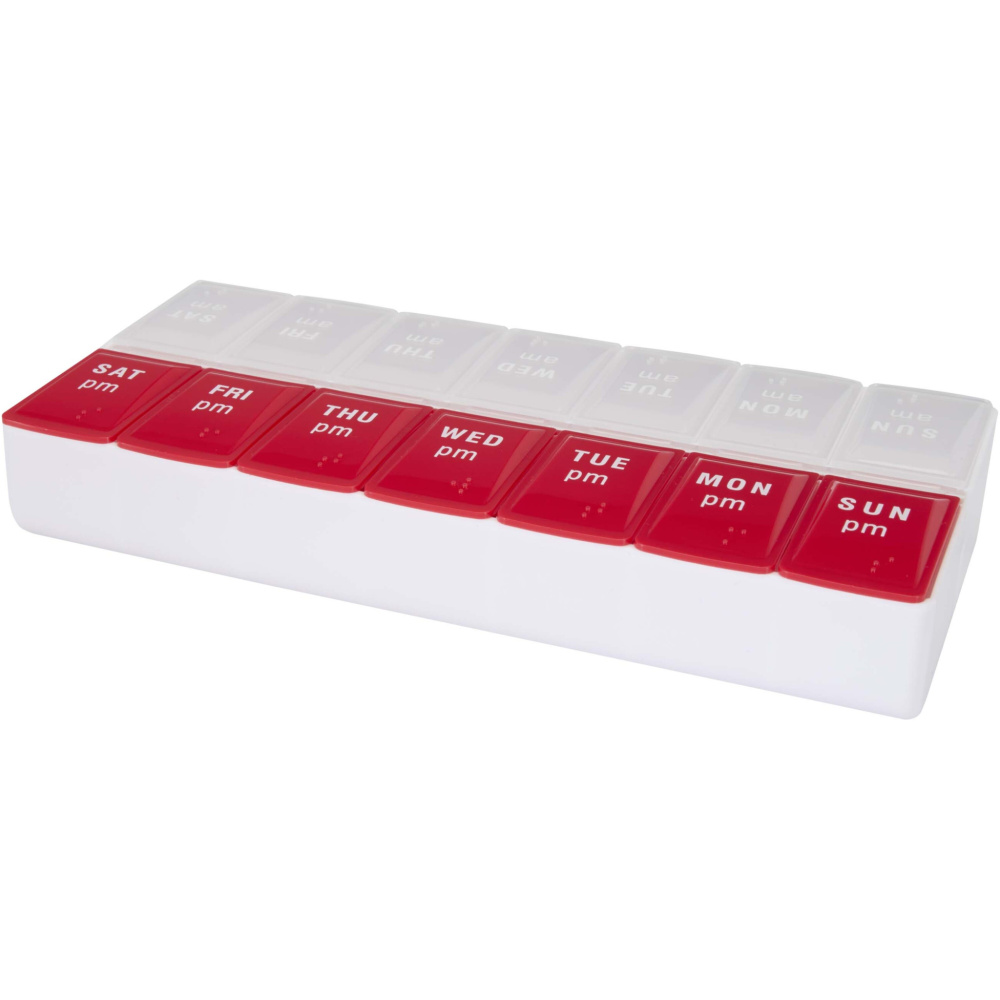 Logo trade promotional products image of: Cycle 7-day AM/PM multi-vitamin organiser