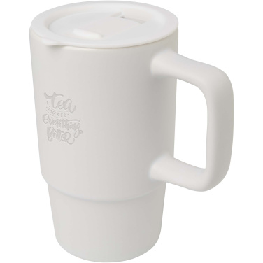 Logotrade corporate gifts photo of: Carter 450 ml ceramic mug with plastic lid