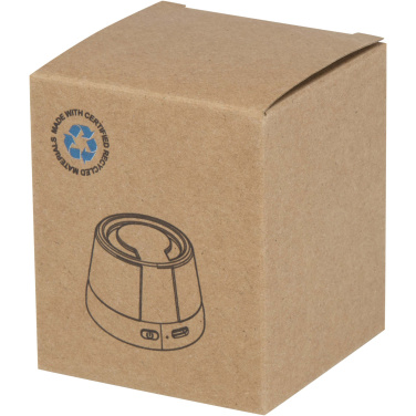 Logo trade advertising products image of: Horna 3W recycled plastic magnetic wireless speaker