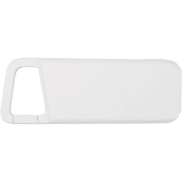 Logo trade promotional products image of: Alkes 5000 mAh 12W recycled plastic water resistant power bank with carabiner