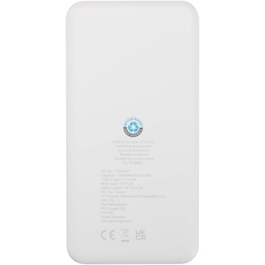 Logotrade promotional gift image of: Intan 10.000 mAh 10W recycled plastic power bank