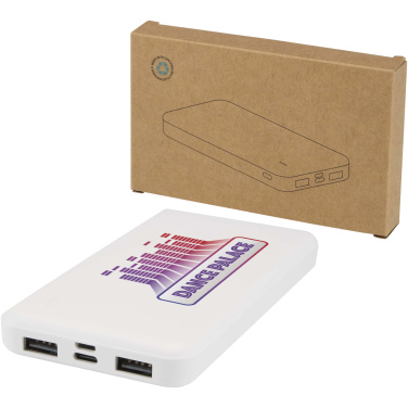 Logo trade corporate gift photo of: Intan 10.000 mAh 10W recycled plastic power bank