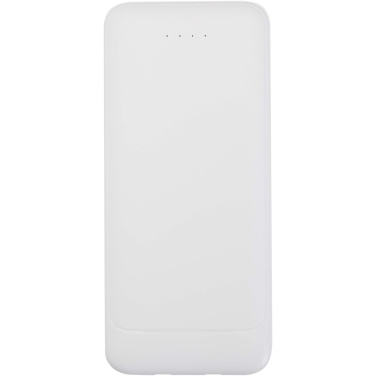 Logo trade advertising product photo of: Adhil 10.000 mAh 10W recycled plastic power bank with 2 built-in cables