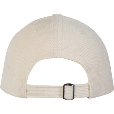 Logo trade corporate gifts picture of: Hutton 6 panel recycled corduroy cap