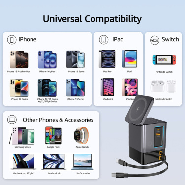 Logotrade business gifts photo of: Urban Vitamin Sacramento 105W GAN charger+retractable cables