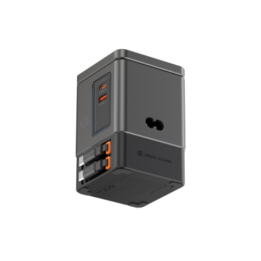 Logo trade promotional items image of: Urban Vitamin Sacramento 105W GAN charger+retractable cables