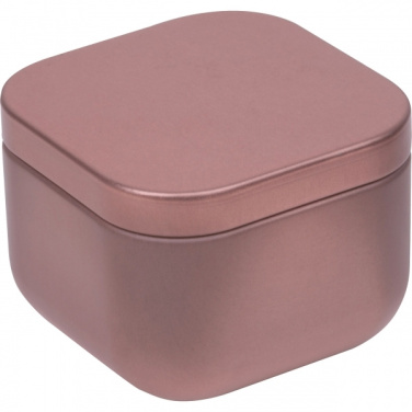 Logo trade business gifts image of: Candle in tin PRAGUE