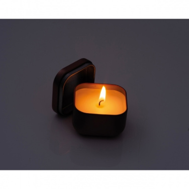 Logo trade promotional products image of: Candle in tin PRAGUE