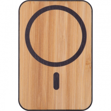 Logo trade promotional products image of: Wireless power bank 5 000 mAh CAIRO