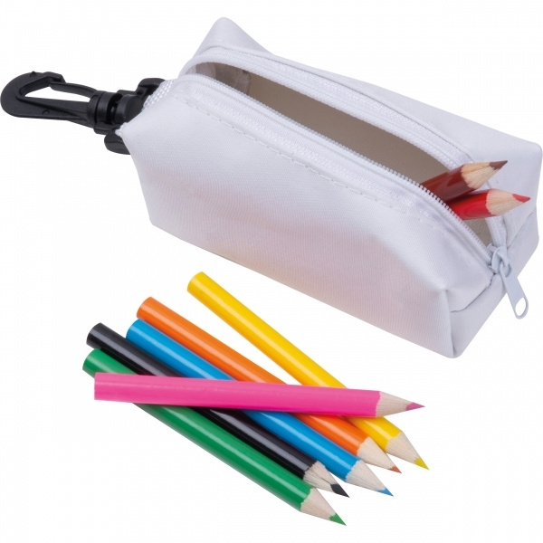 Logo trade business gifts image of: Case with Colored Pencils CARLTON